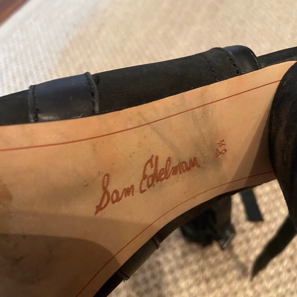 Sam Edelman Black Fringe Heels - Picture 2 of 14